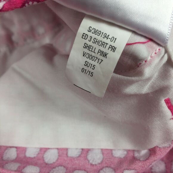 Old Navy 3" Chino Shorts 8 Seashell Print Dark Pink White Casual Khaki Beach M - Picture 5 of 10